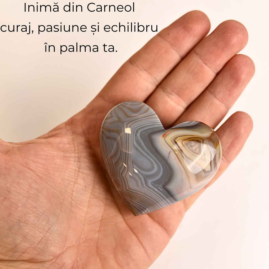Inima din carneol – curaj in fiecare celula