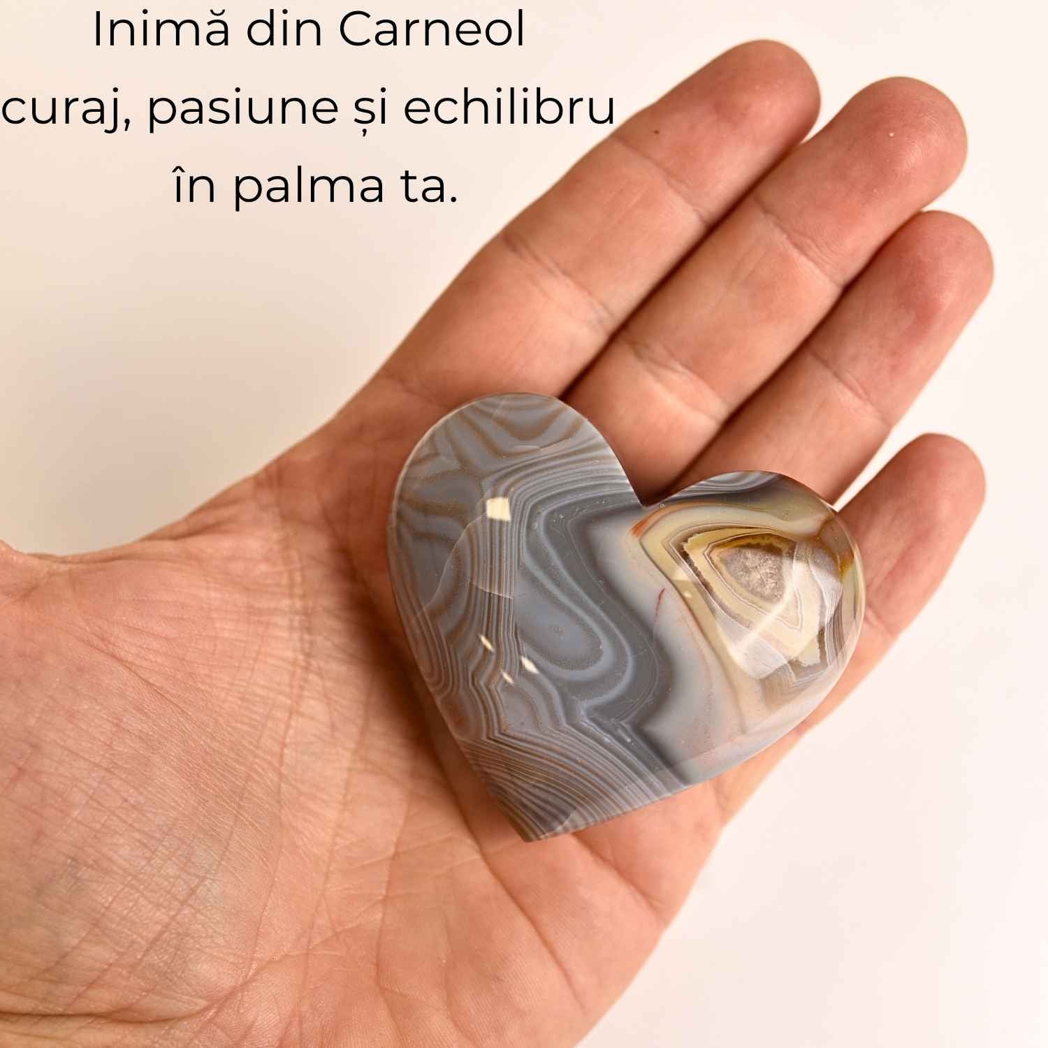 Inima din carneol – curaj in fiecare celula