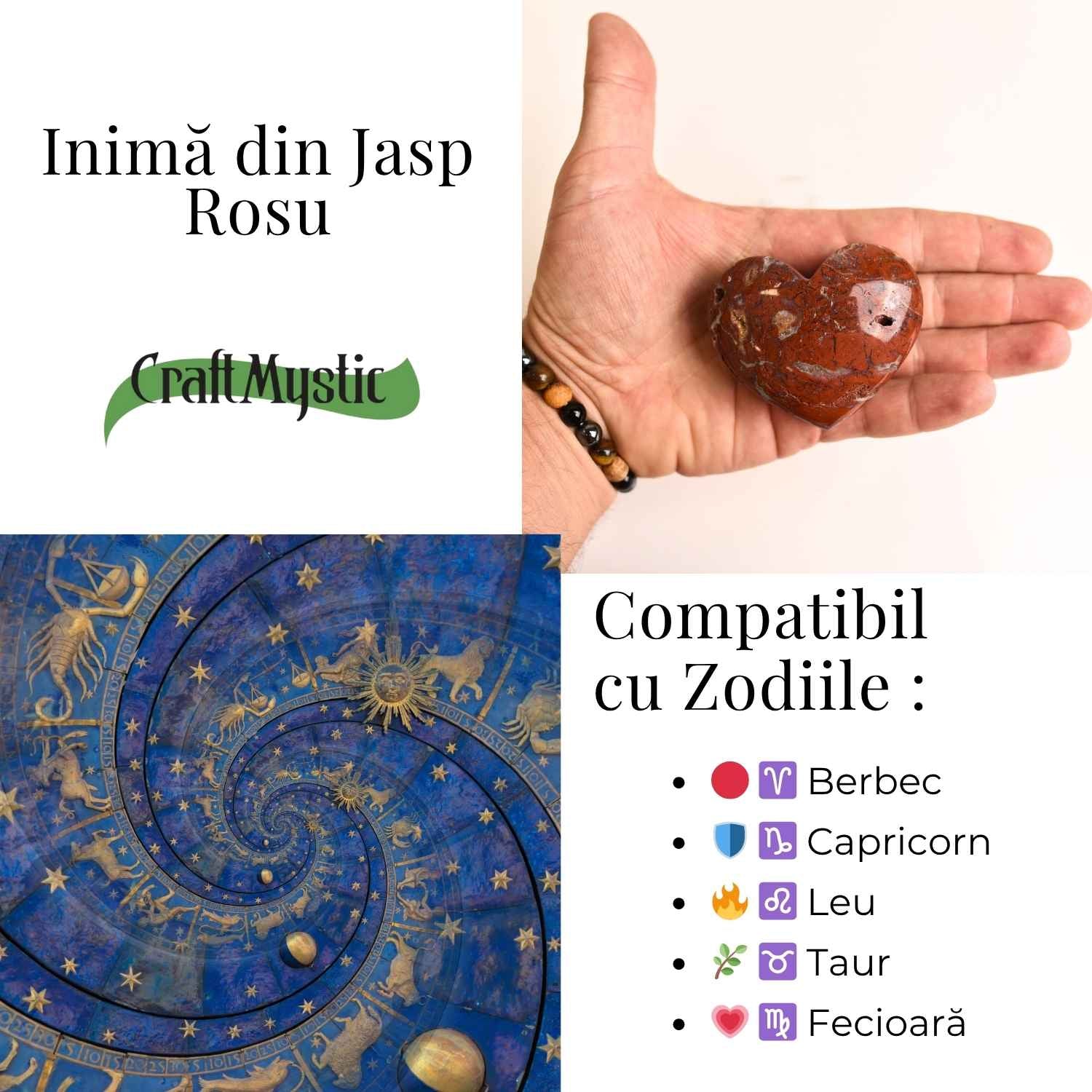Inima din Jasp Rosu – Curaj si forta interioara in forma pura
