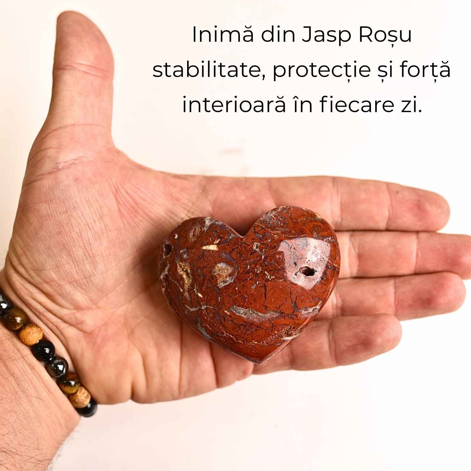 Inima din Jasp Rosu – Curaj si forta interioara in forma pura