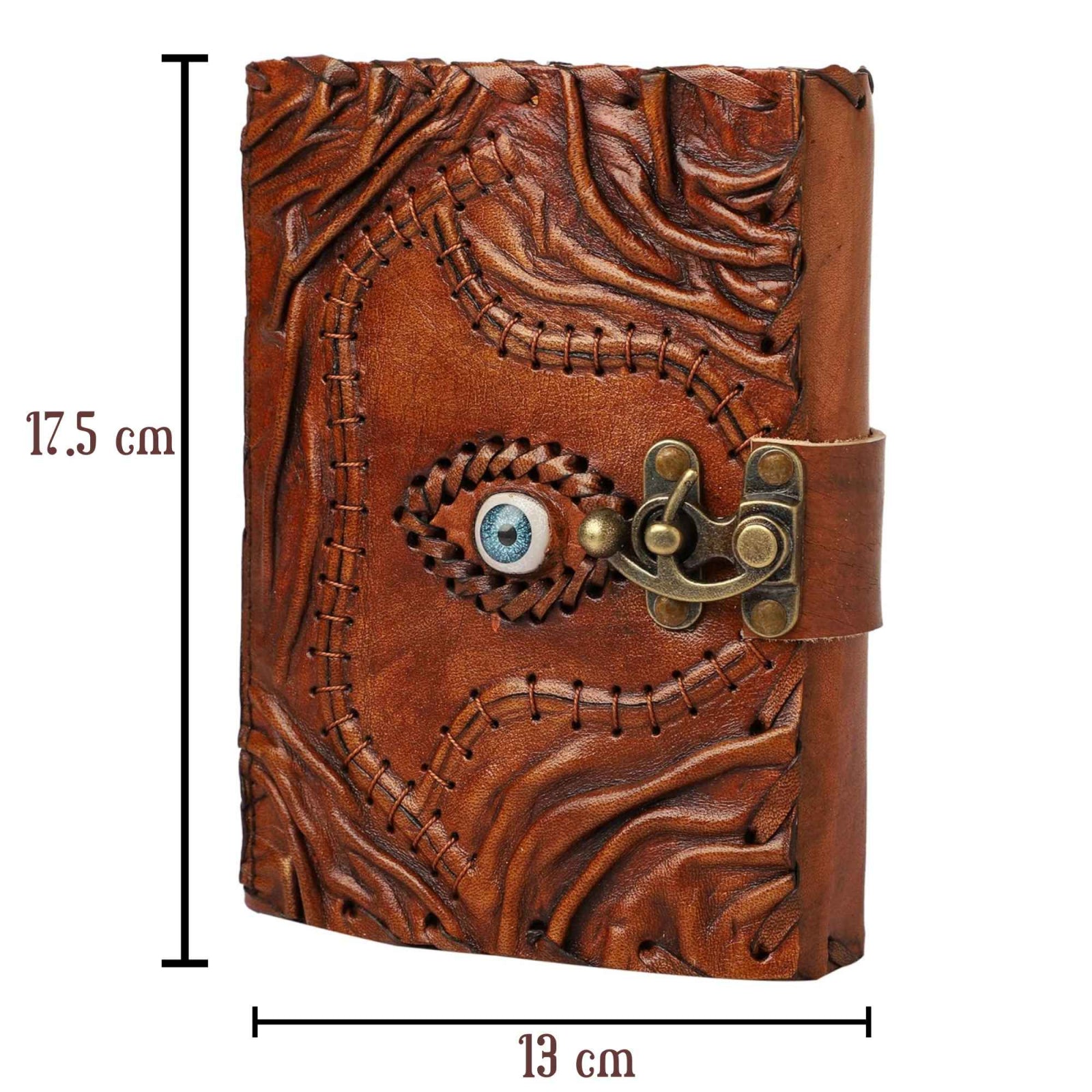 Jurnal Handmade din Piele cu Blocare si Design Carte Hocus Pocus