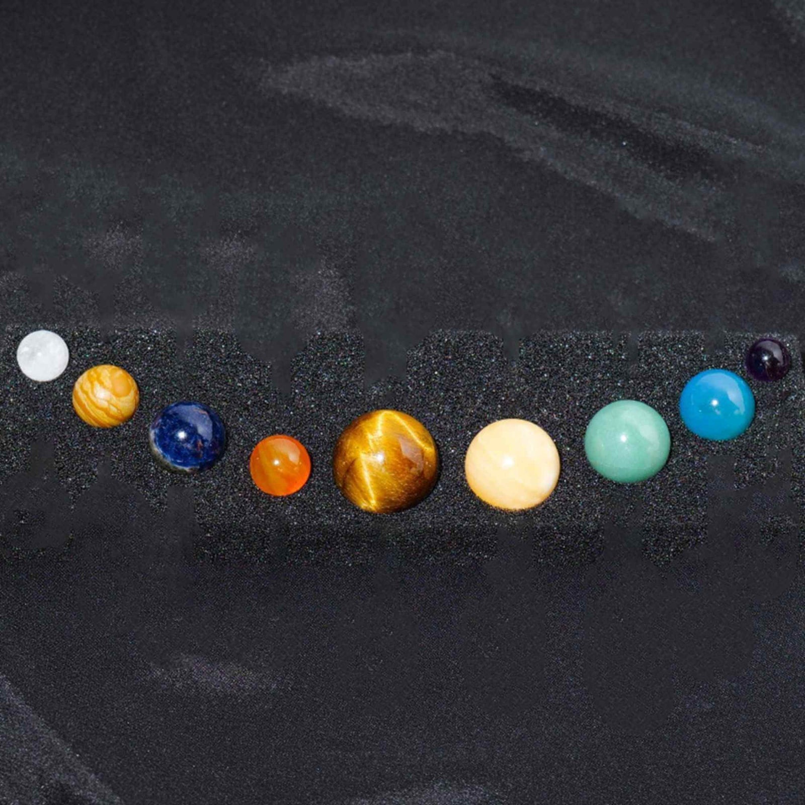 Set 9 planete in Sistemul Solar din pietre semipretioase – univers, stiinta, astrologie, meditatie