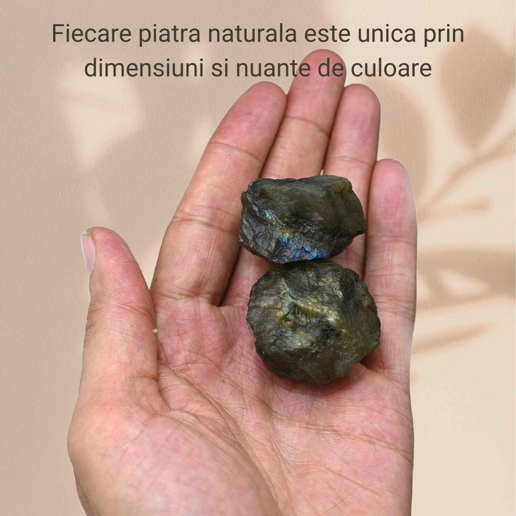 Labradorit Brut 6-7 cm Piatra Magiei, Intuitiei