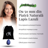 Ou Handmade de 50mm din Piatra Naturala de Lapis Lazuli