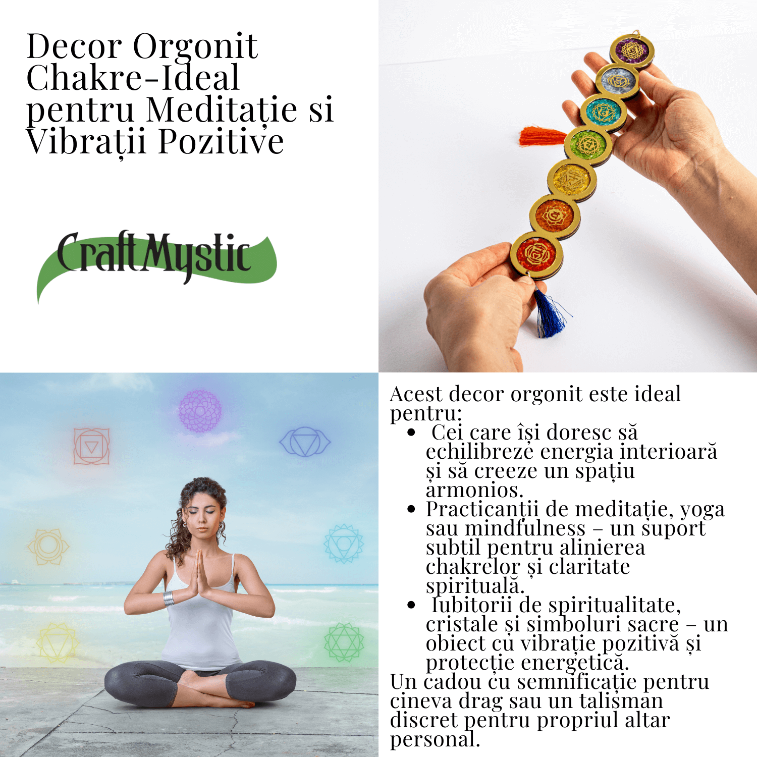 Decor orgonit chakre – Ideal pentru meditatie si vibratii pozitive