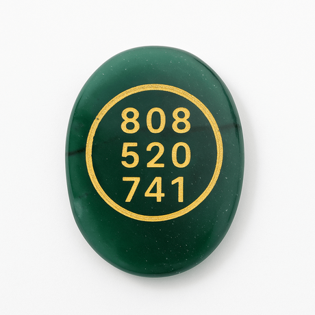 Moneda Zibu din Jad verde - Prosperitate si Noroc