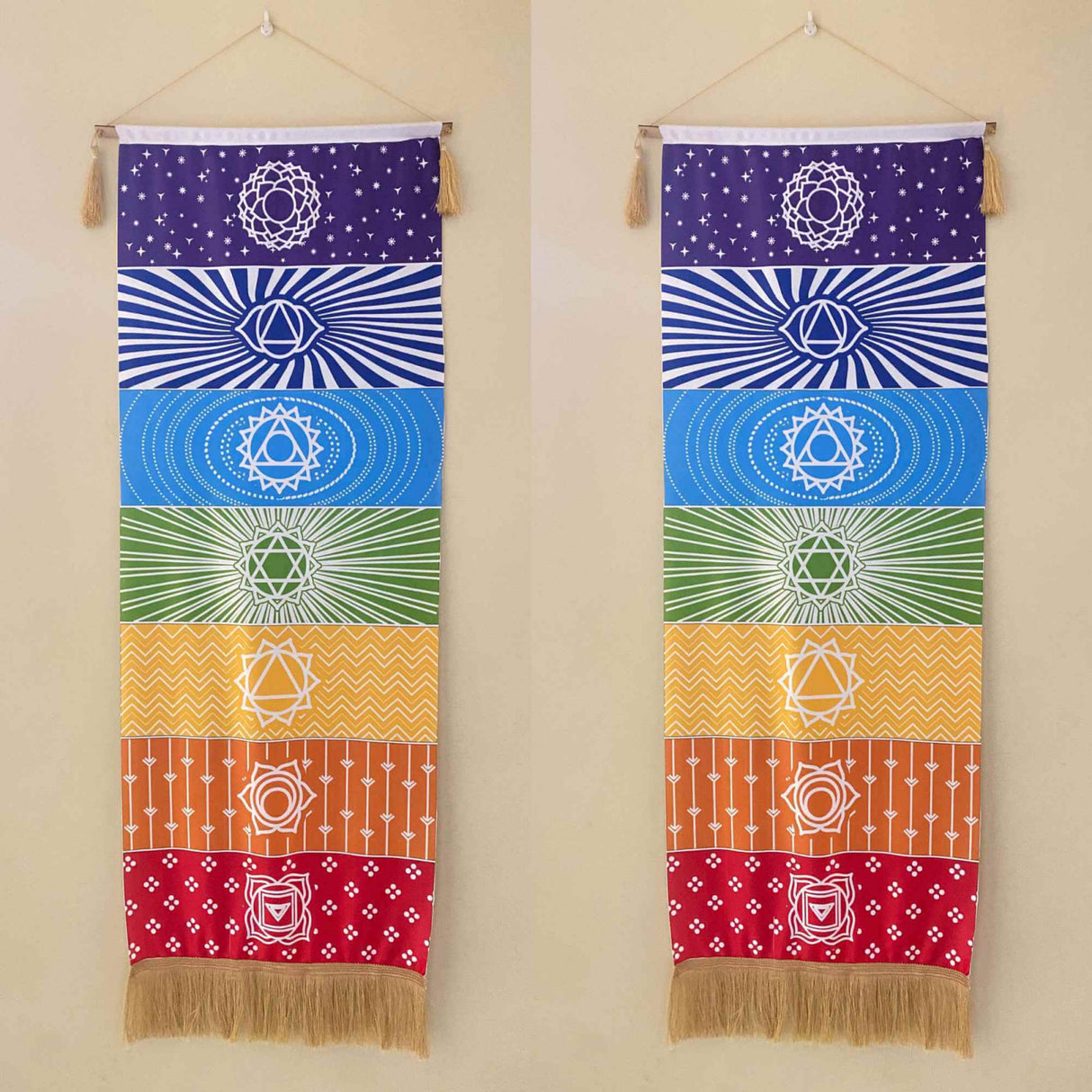 Tapiserie Chakra pentru Meditatie si Yoga cu Franjuri