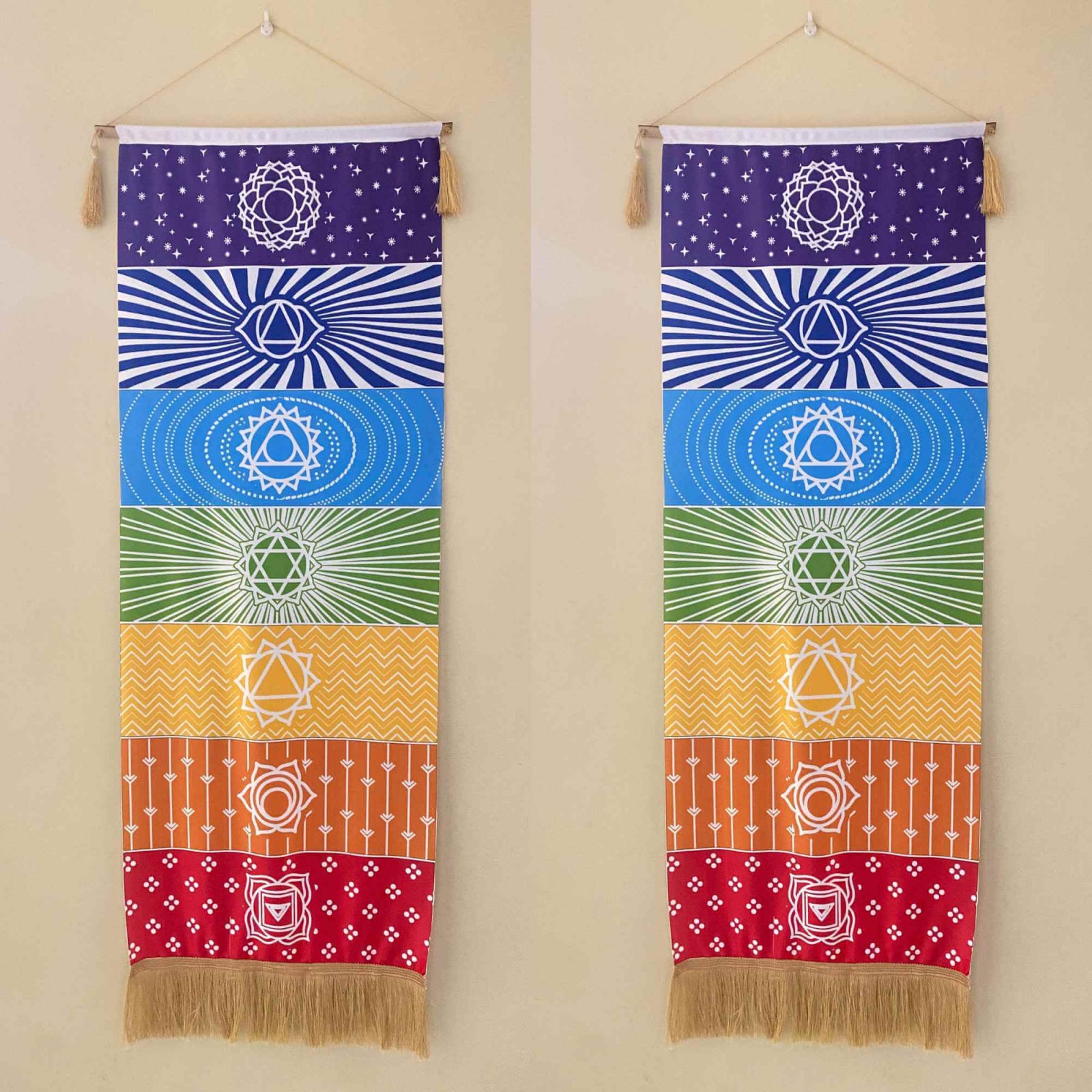 Tapiserie Chakra pentru Meditatie si Yoga cu Franjuri