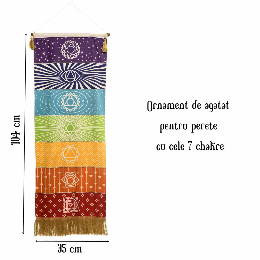 Tapiserie Chakra pentru Meditatie si Yoga cu Franjuri
