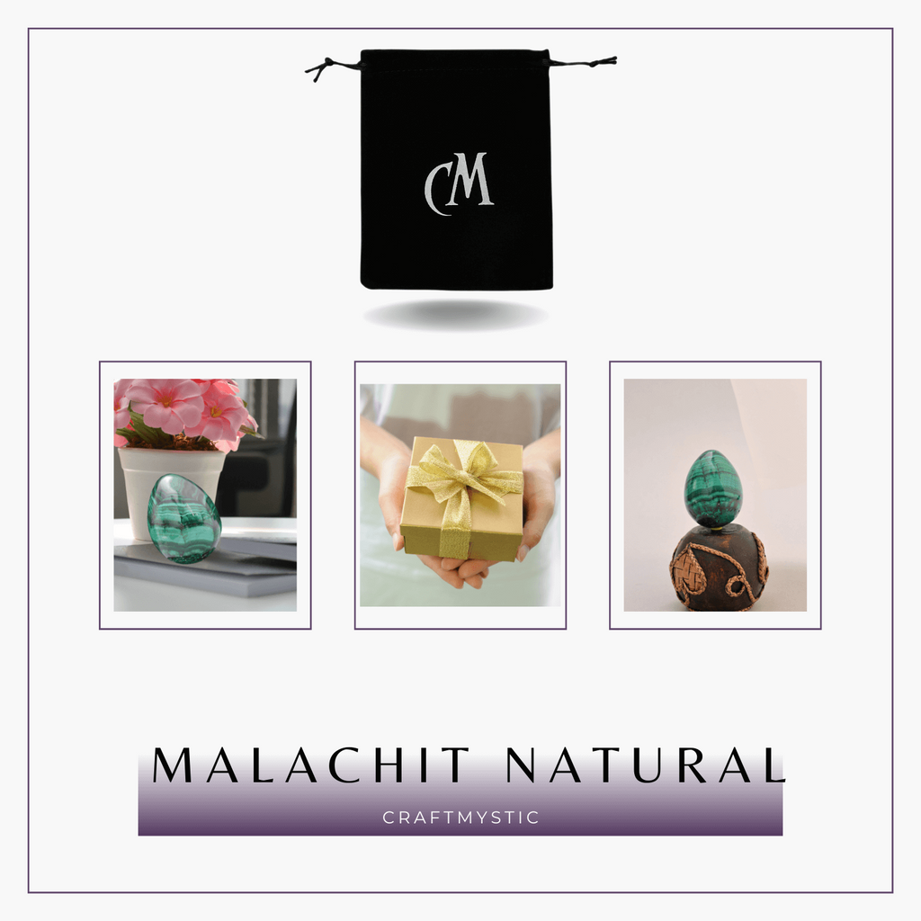 Ou din malachit natural 4-5 cm 100-150 grame