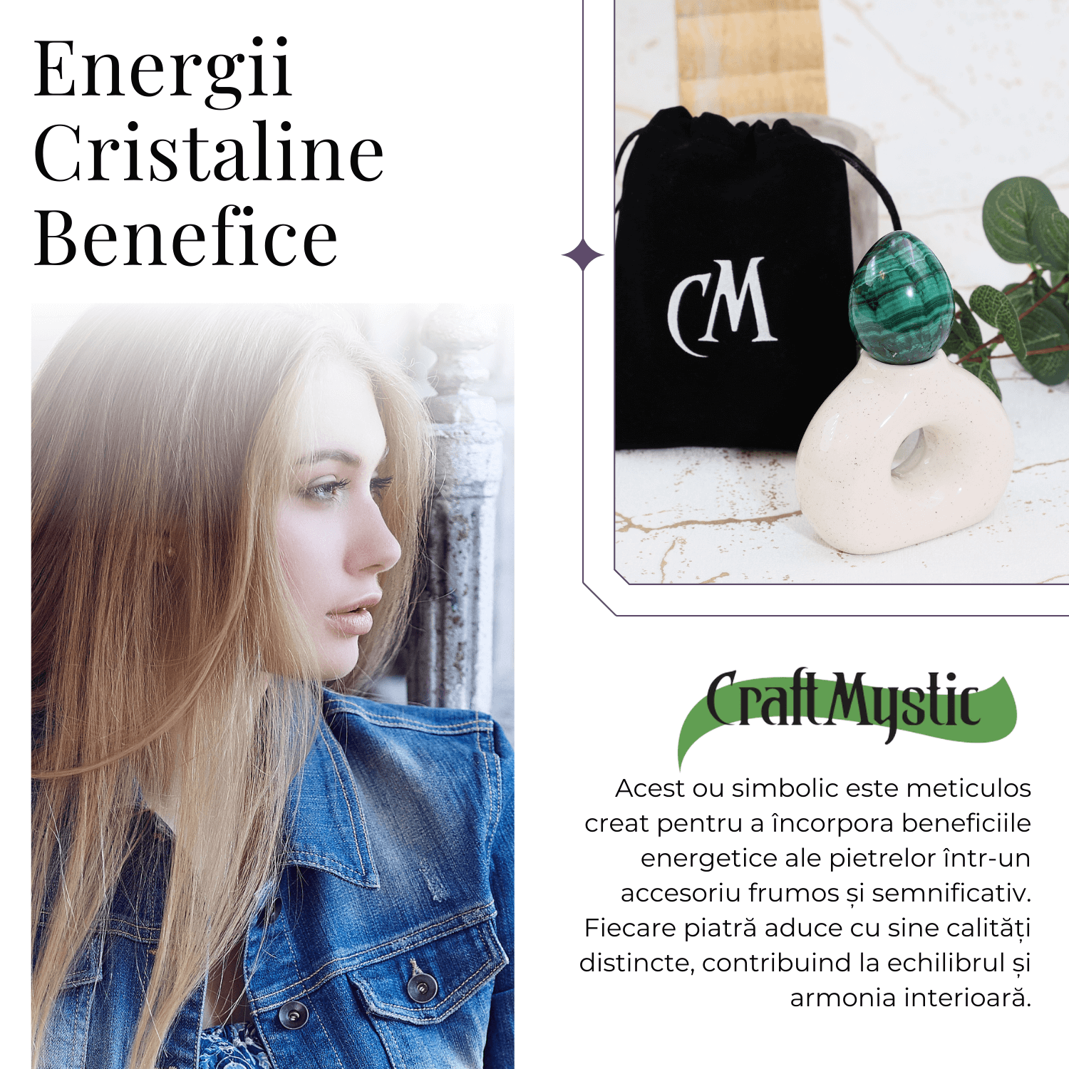 Ou din malachit natural 4-5 cm 100-150 grame