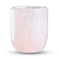 Pahar din Cuart Roz Natural, Sculptat Manual, 75 mm - Armonizare si Relaxare