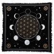 Panza Sacra pentru altar magic - Design Moon Phases - Vrajitorie Tarot Wiccani Spiritualitate - Copie