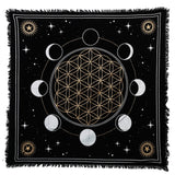 Panza Sacra pentru altar magic - Design Moon Phases - Vrajitorie Tarot Wiccani Spiritualitate - Copie