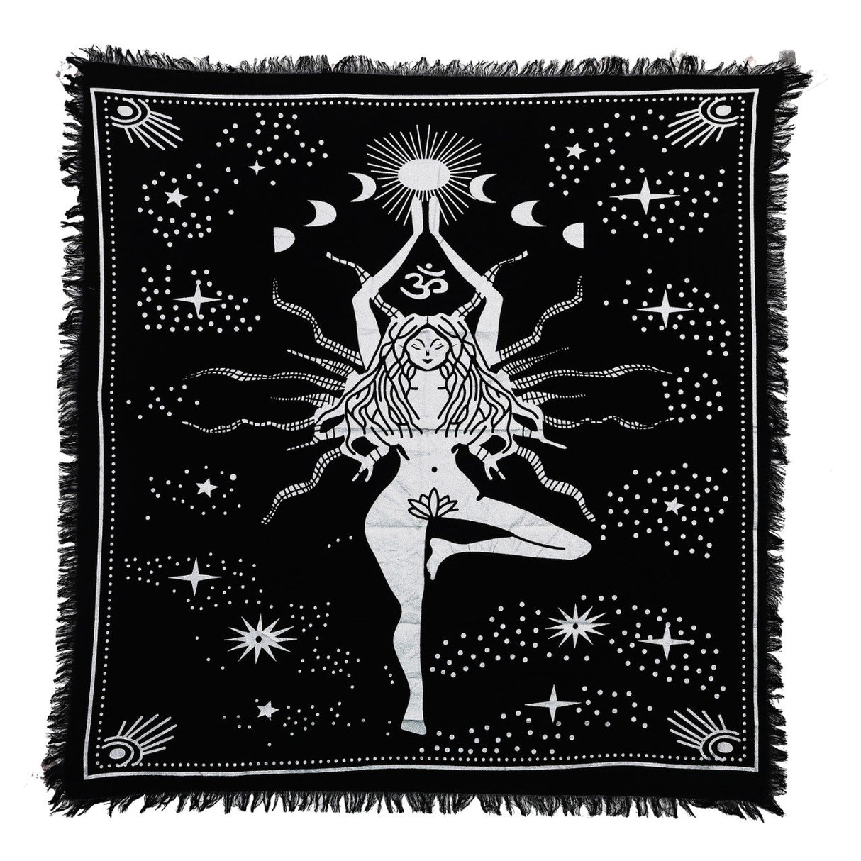 Panza Sacra pentru altar magic - Design 5 Moon Phases - Vrajitorie Tarot Wiccani Spiritualitate - Copie - Copie - Copie