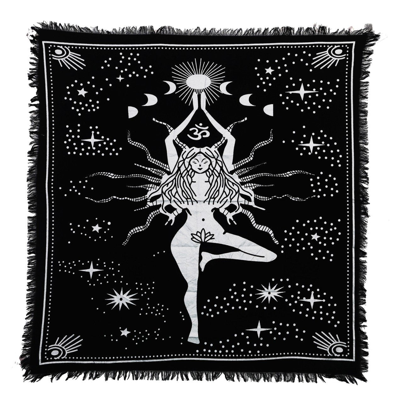 Panza Sacra pentru altar magic - Design 5 Moon Phases - Vrajitorie Tarot Wiccani Spiritualitate - Copie - Copie - Copie
