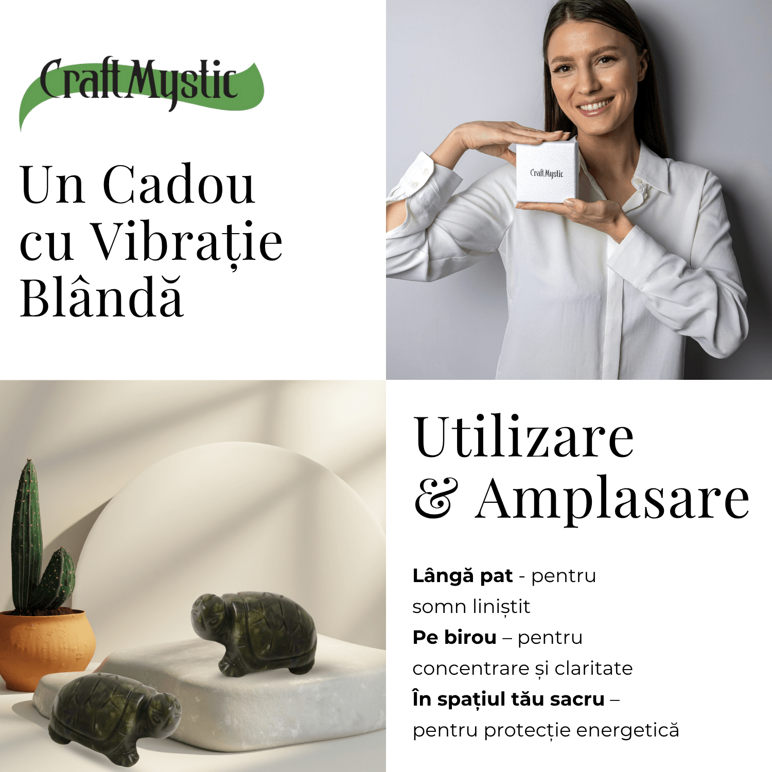 Paznica echilibrului – Testoasa din Jad Serpentin pentru Vitalitate si Liniste Interioara 8 cm lungime