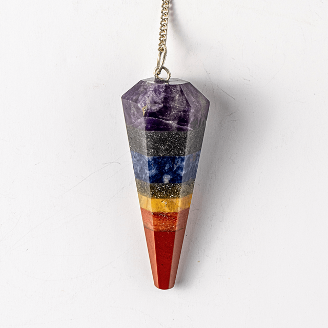 Pendul de Radiestezie cu Pietre 7 Chakre – Echilibru Energetic si Claritate