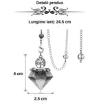 Pendul orgonic cu cristale vindecatoare 7 chakra pentru meditatie si energie pozitiva