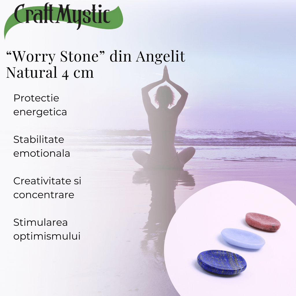 Piatra de Deget Terapeutica Angelit 4 cm