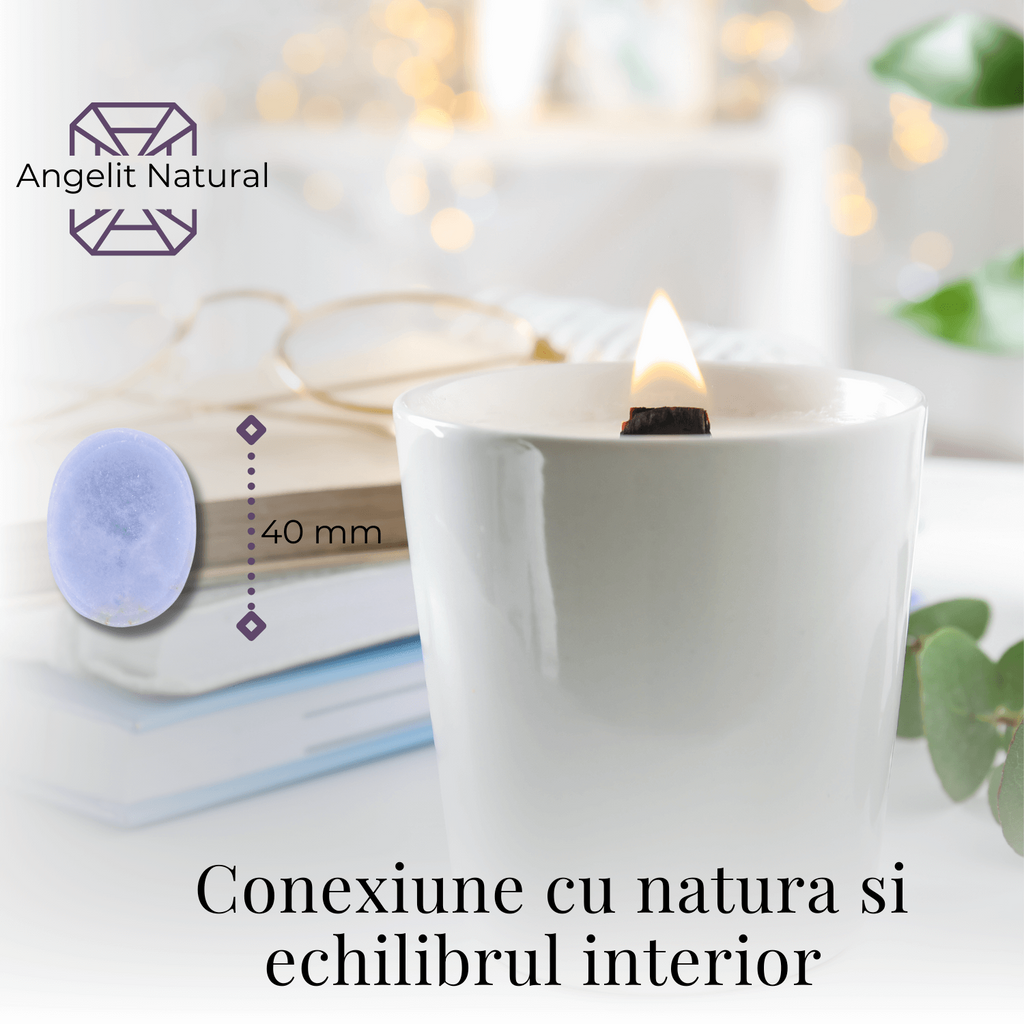 Piatra de Deget Terapeutica Angelit 4 cm