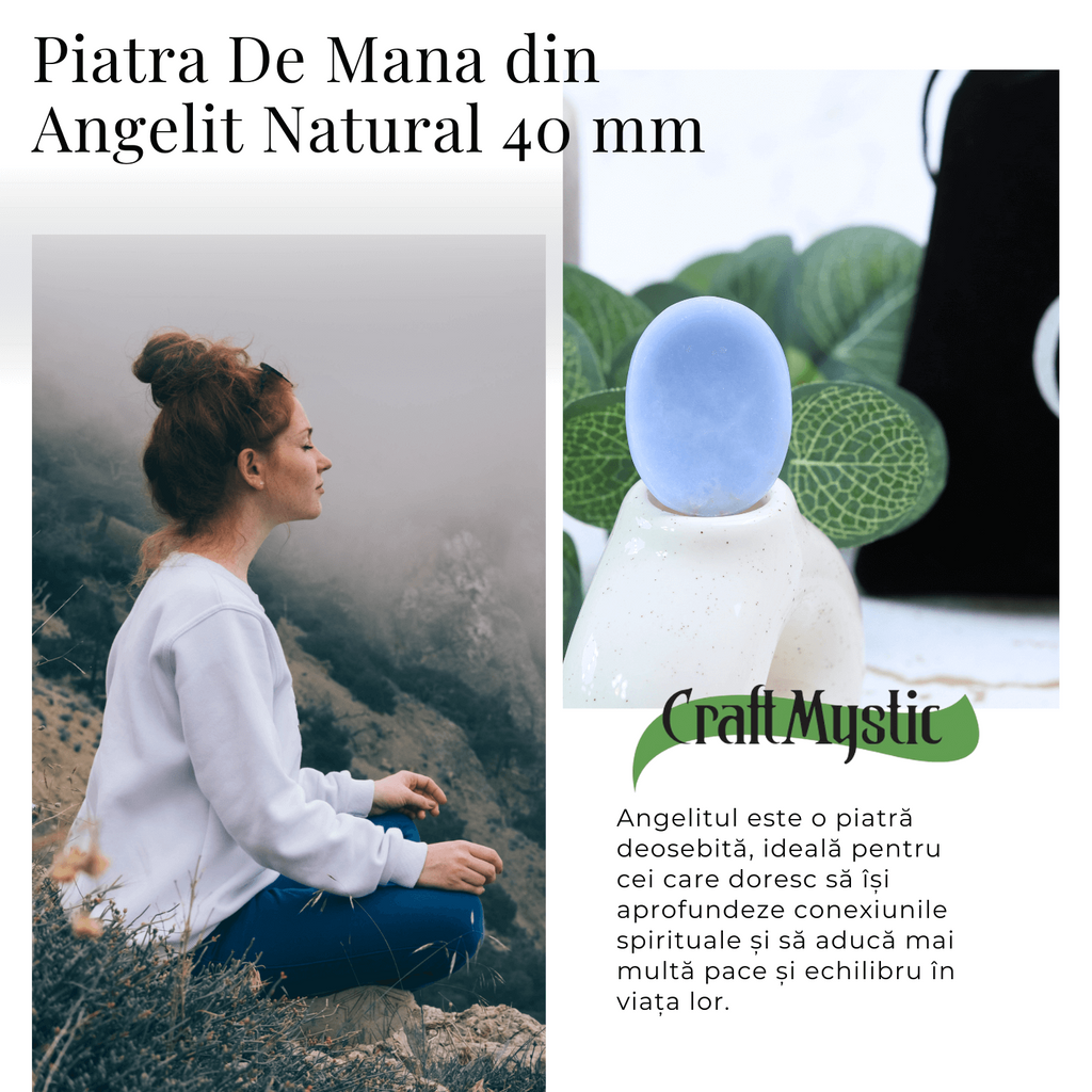 Piatra de Deget Terapeutica Angelit 4 cm