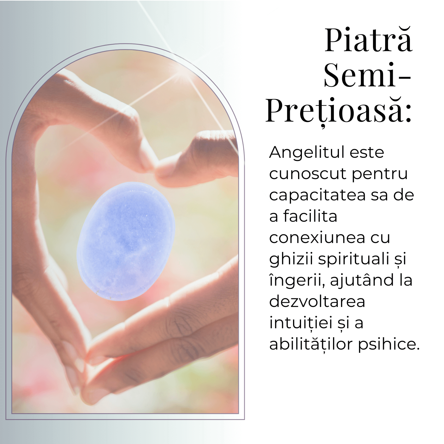 Piatra de Deget Terapeutica Angelit 4 cm