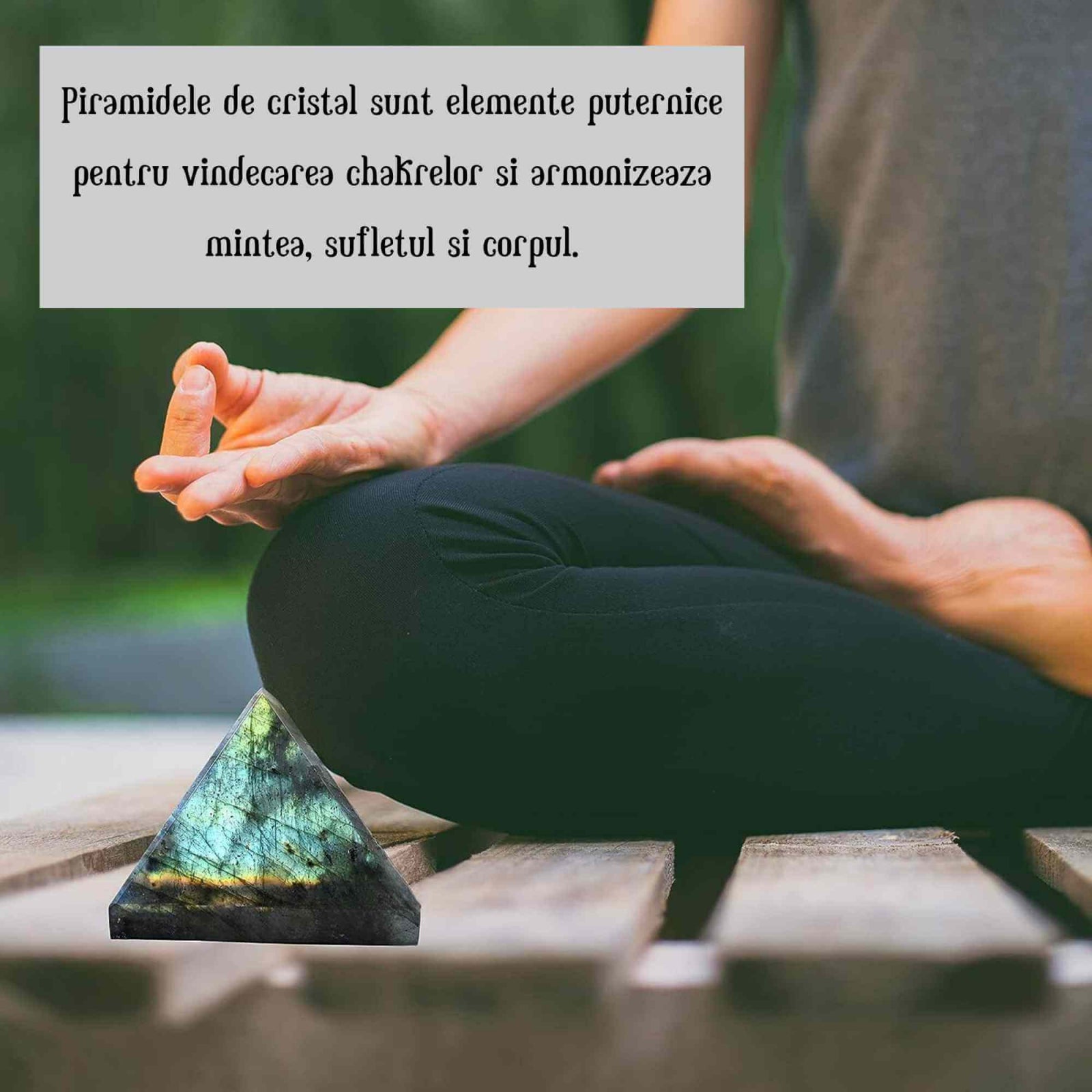 Piramida din Labradorit 8 cm 500 grame pentru Vindecare prin Cristale - Piatra Naturala pentru Meditatie, Reiki, Echilibrare Chakra si Grila de Cristale
