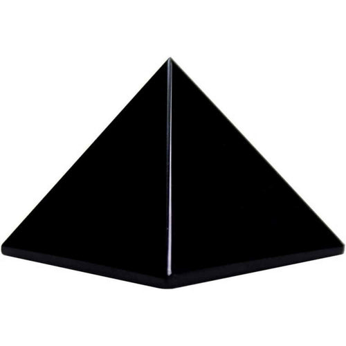 Piramida cristal negru obsidian din piatra semipretioasa naturala 4 cm – pentru protectie, integritate si energie pozitiva
