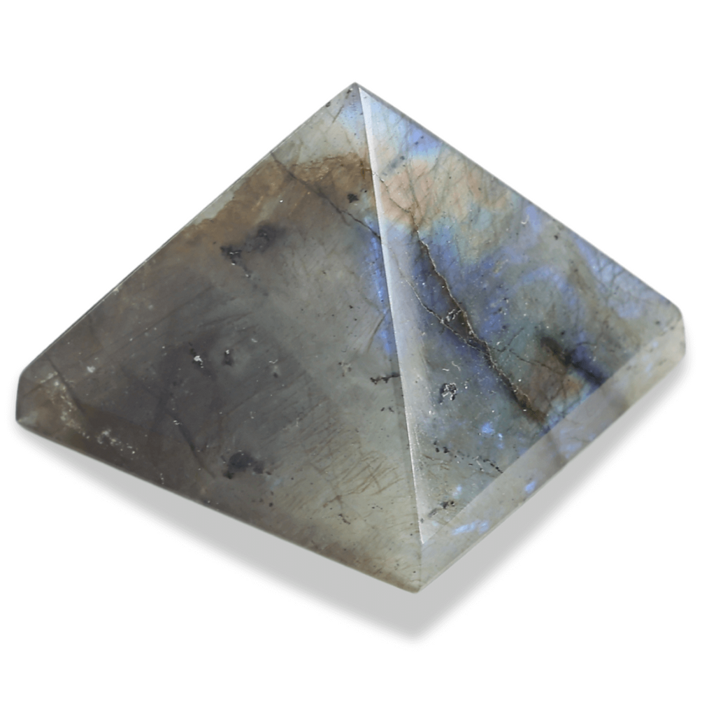 Piramida din Labradorit Sculptata Manual, 4 cm