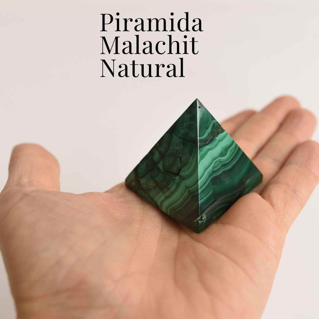 Piramida Malachit natural H 5