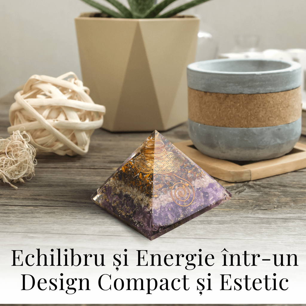 Piramida Orgonica pentru Protectie Energetica, Vindecare si Meditatie - Dimensiune 70-75 mm