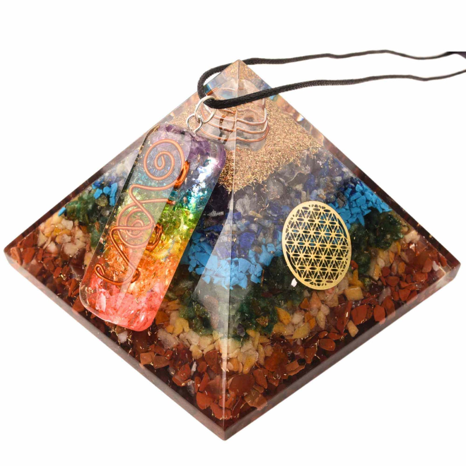 Piramida Orgonica cu 7 chakre - Generator de energie pozitiva, meditatie si echilibru spiritual