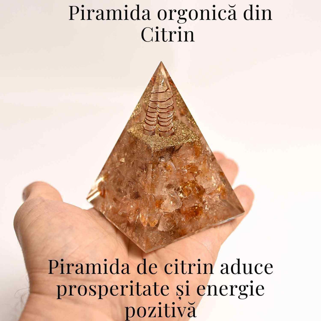 Piramida Orgonica cu Citrin Natural