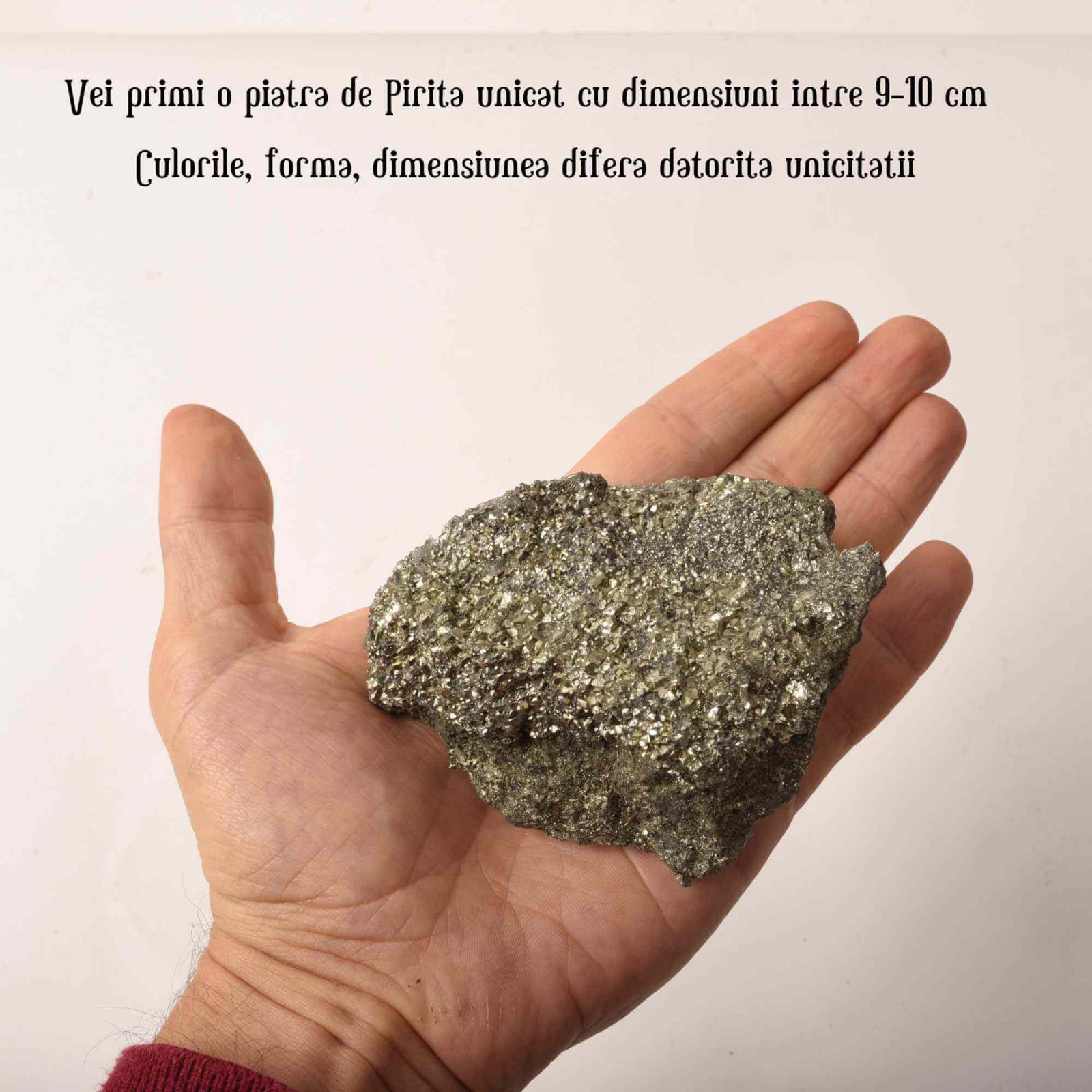 Piatra Naturala din Pirita Bruta 9-10 cm