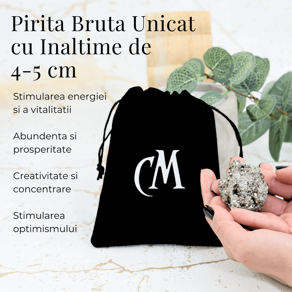 Specimen Pirita Bruta 4-5 cm - Creste Energia si Increderea