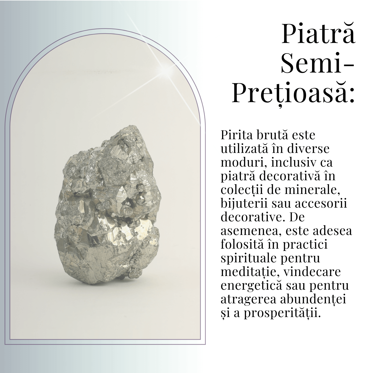 Specimen Pirita Bruta 5-6 cm - Amplifica Energia si Protectia