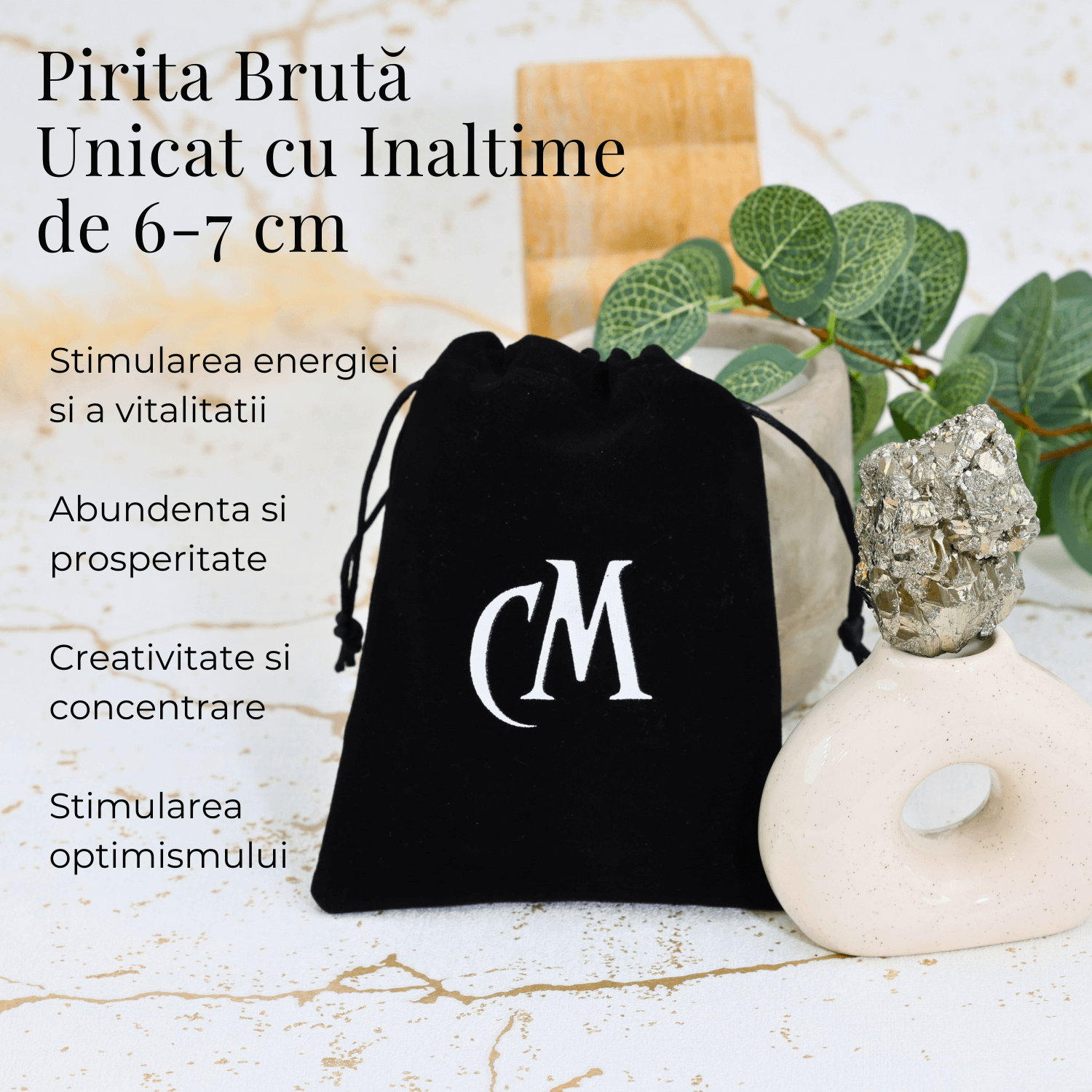 Specimen Pirita Bruta 6-7 cm - Amplifica Energia si Protectia