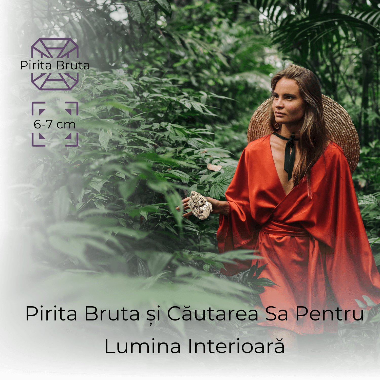Specimen Pirita Bruta 6-7 cm - Amplifica Energia si Protectia