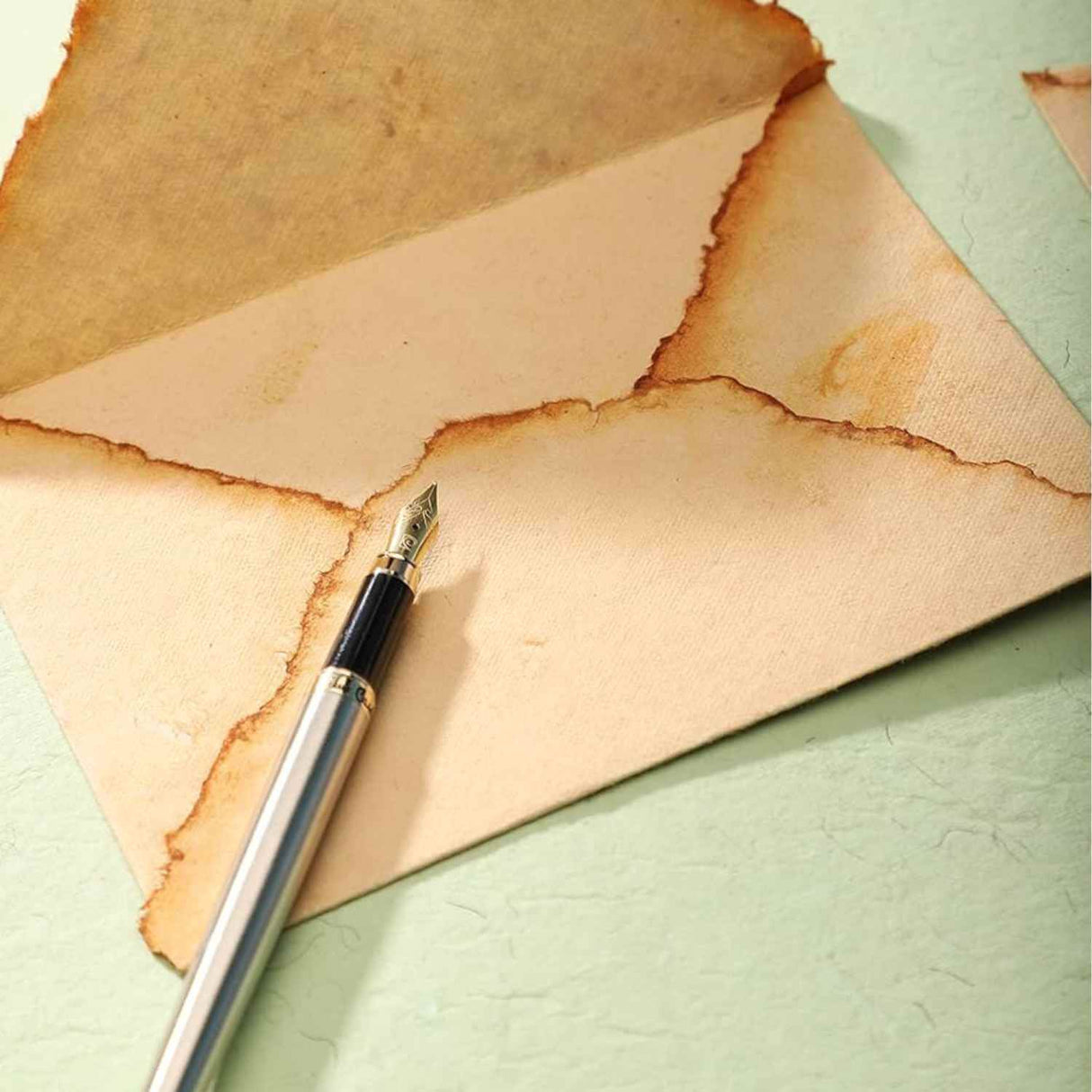 Plic din hartie vintage de bumbac 13x18 cm – Eleganta si rafinament