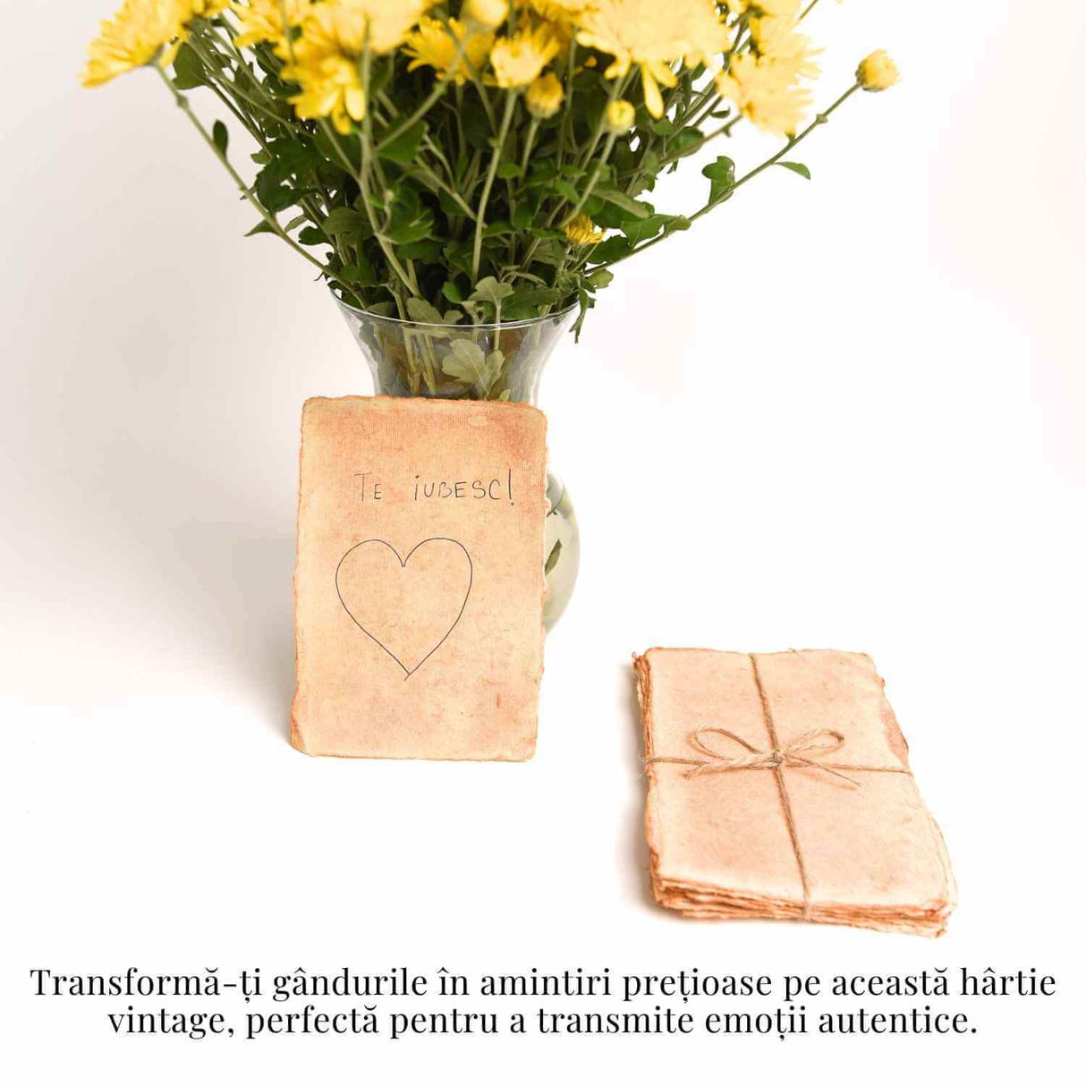 Plic din hartie vintage de bumbac 13x18 cm – Eleganta si rafinament