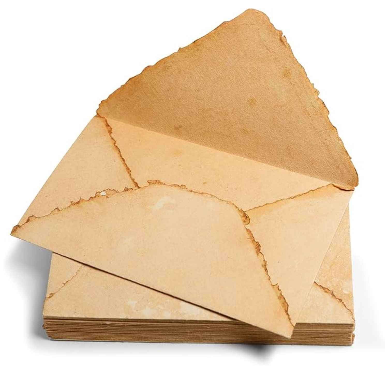 Plic din hartie vintage de bumbac 13x18 cm – Eleganta si rafinament