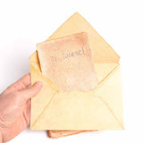 Plic din hartie vintage de bumbac 13x18 cm – Eleganta si rafinament