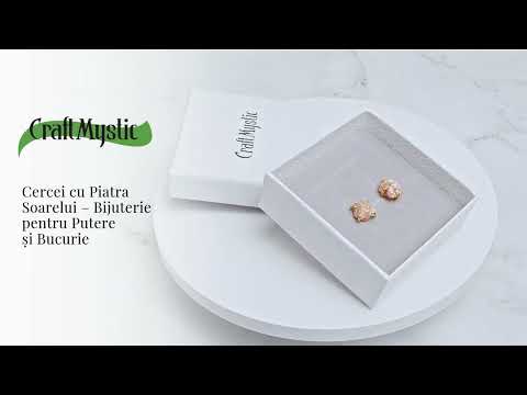 Putere si Bucurie – Cercei cu Reflexe Aurii si Inchidere cu Tija