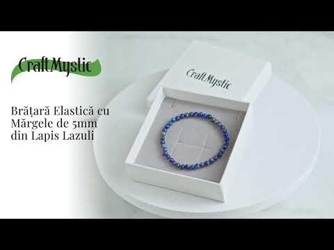 Bratara Elastica Lapis Lazuli 5 mm – Claritate si Creativitate