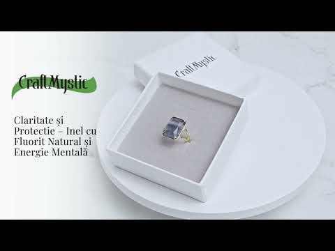 Claritate si Protectie – Inel cu Fluorit Natural si Energie Mentala