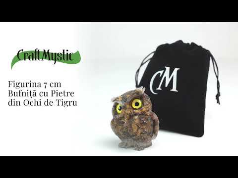 Figurina Bufnita din Ochi de Tigru – Protectie si Claritate Mentala