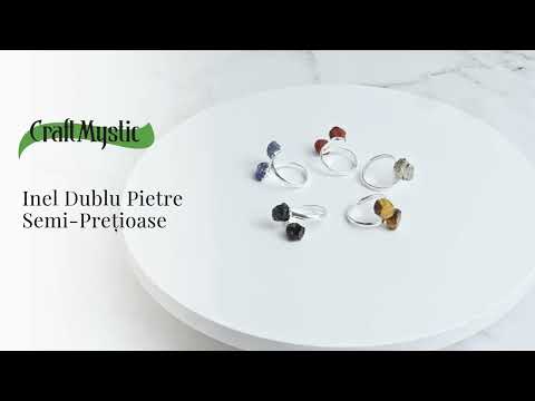 Protectie in fiecare zi – Inel dublu Ochi de tigru natural in forma bruta