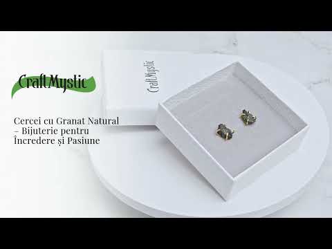 Cercei pentru Incredere si Pasiune – Cristal Granat Natural