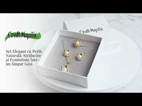 Set elegant cu perla naturala – Stralucire si feminitate intr-un singur gest